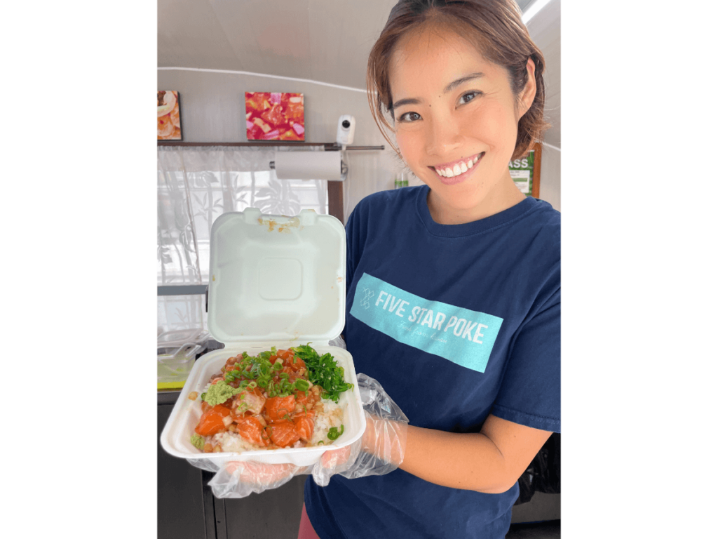 ハワイでANAマイルが貯まるお店 Five Star Poke ファイブスターポケ