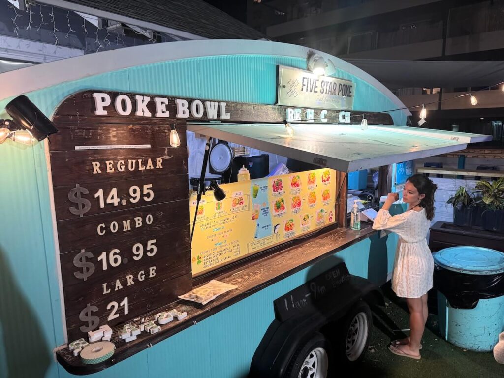 ハワイでANAマイルが貯まるお店 Five Star Poke ファイブスターポケ